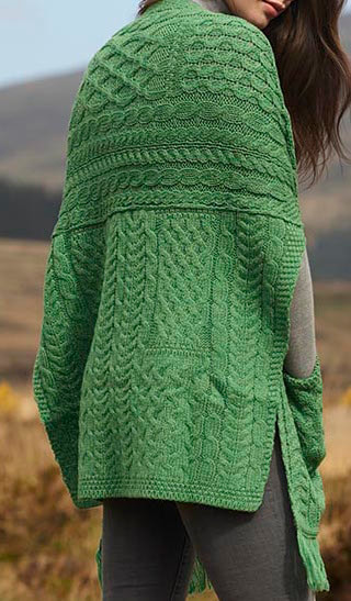 irish wrap sweater