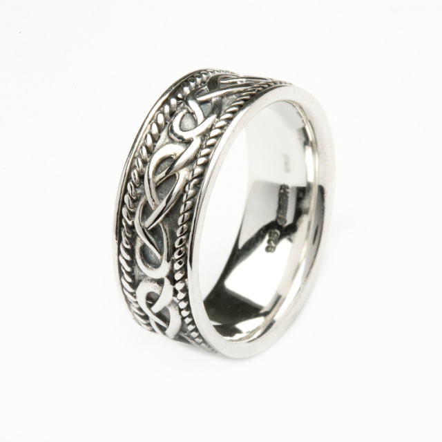 Buy Silver Ring, Rosetta Ring, Engraved Silver Ring, Men Silver Ring, 925  Sterling Silver, Heavy Silver Ring, Mens Gothic Ring, Handmade Ring Online  in India - Etsy